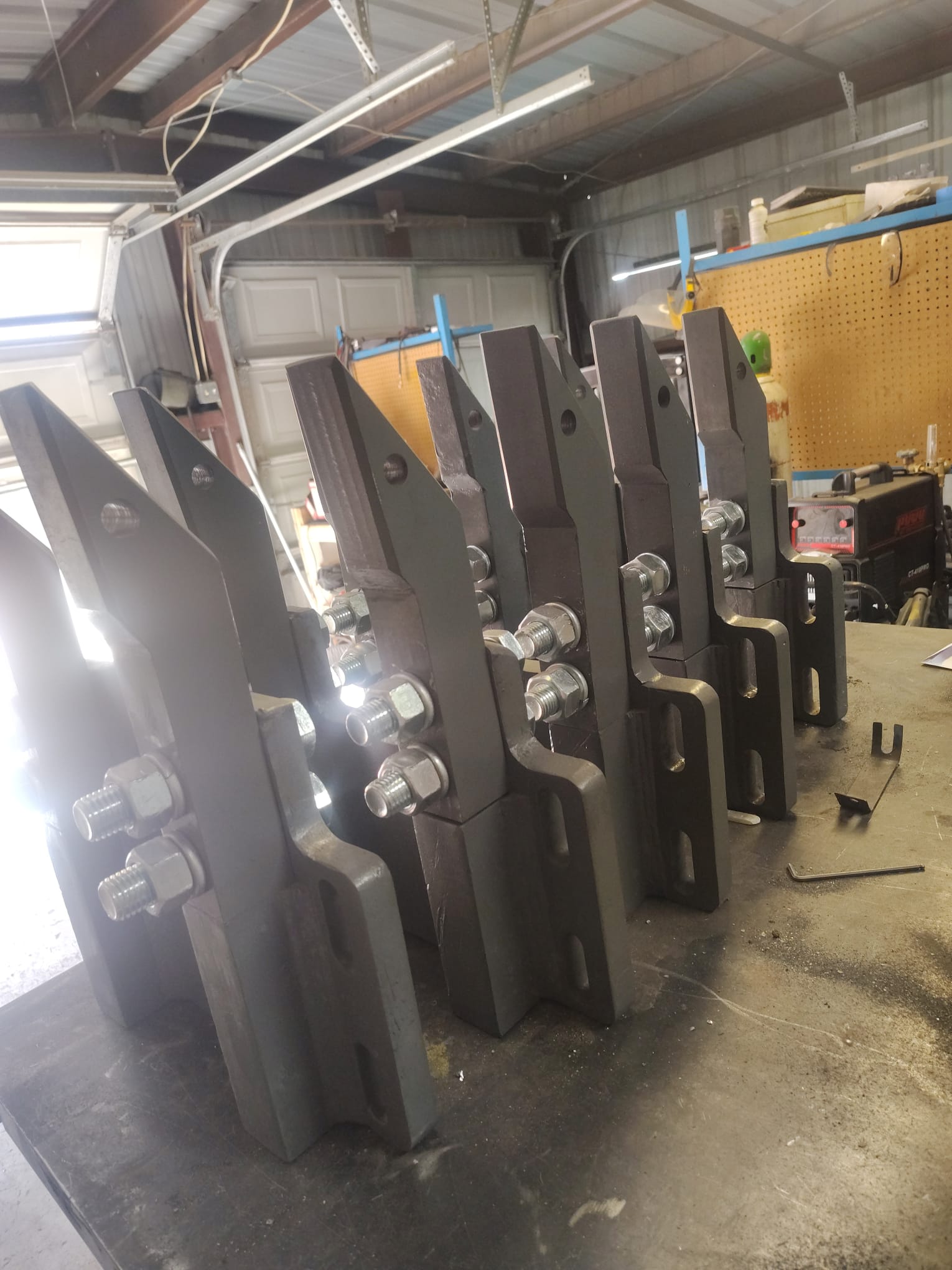 Metal fabrication work completed by the shop