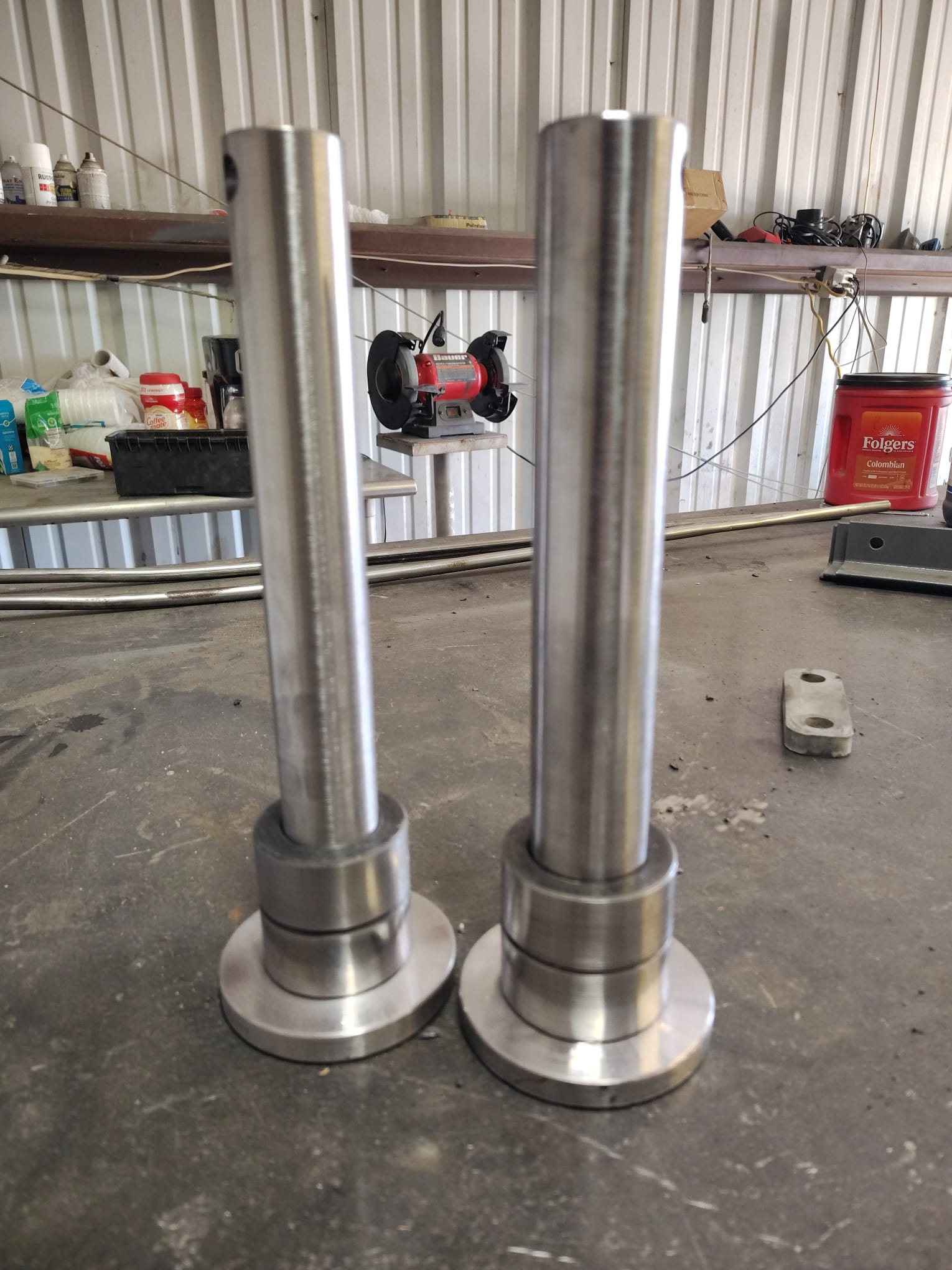 Precision-machined metal shafts
